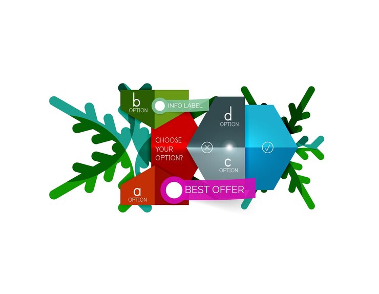 Vector venta de etiquetas y pegatinas navideñas
