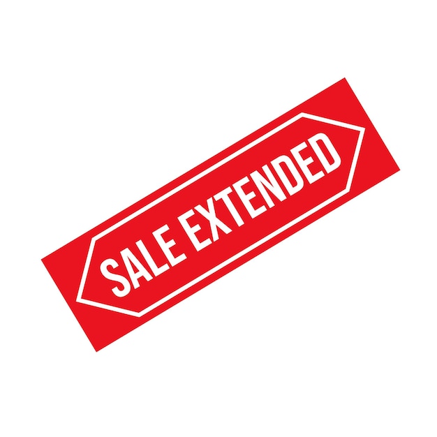 Venta extendida Diseño de sello de goma