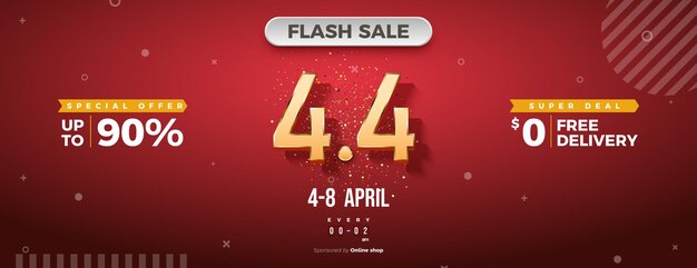 Venta flash a las 4 4 con promoción de envío gratis