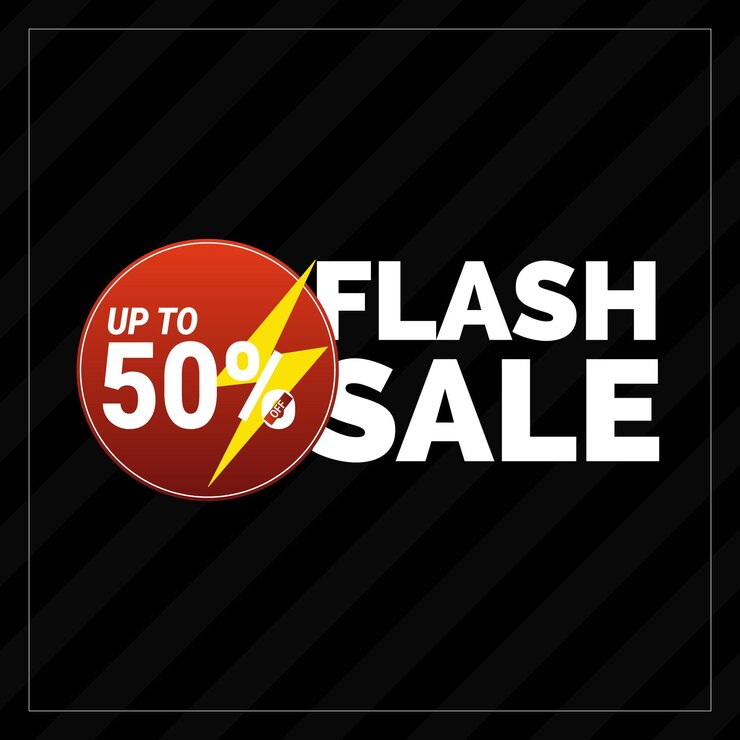 Venta flash hasta un 50% de descuento