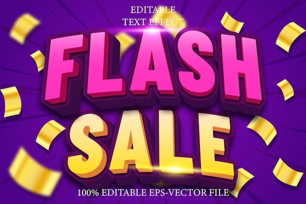 Venta Flash Editable Estilo Moderno 3D
