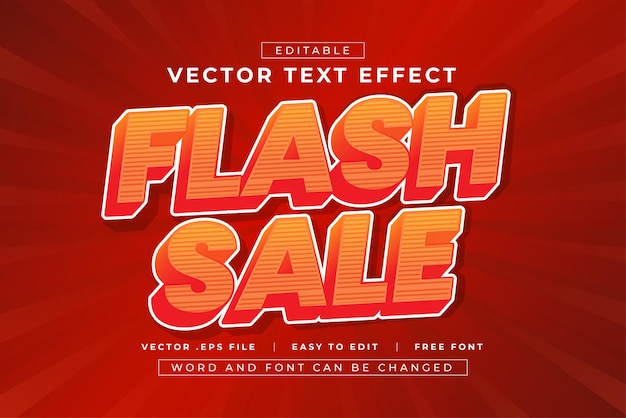 Venta Flash Efecto de texto editable 3D