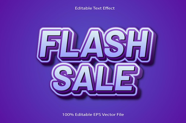 Venta flash Efecto de texto editable Estilo de gradiente de dibujos animados en relieve