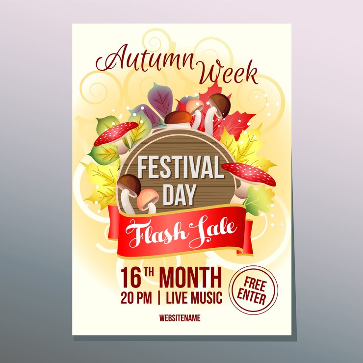Venta flash de la semana de otoño con set de setas