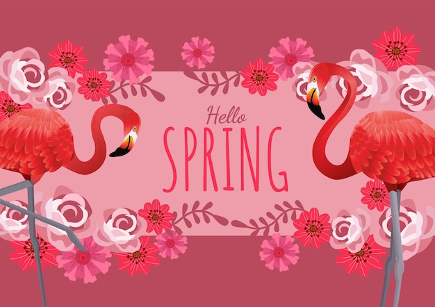 venta de flores de primavera plantilla de banner