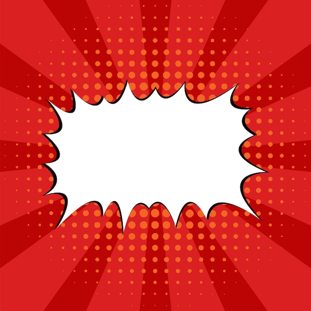 Venta instantánea en estilo cómic rojo oscuro arte pop estilo cómic explosión abstracta base roja para s