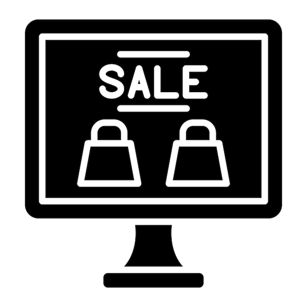 Venta en línea de ilustraciones negras sólidas de glifos