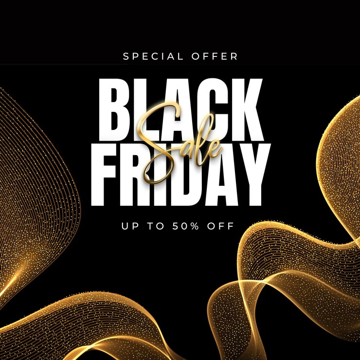Venta de lujo negro el viernes negro Instagram Post 1