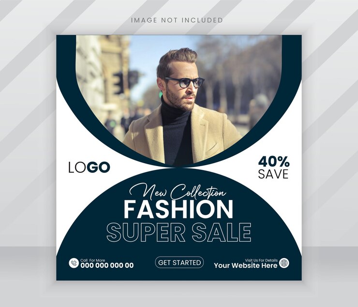 venta de moda con estilo plantilla de publicación de redes sociales
