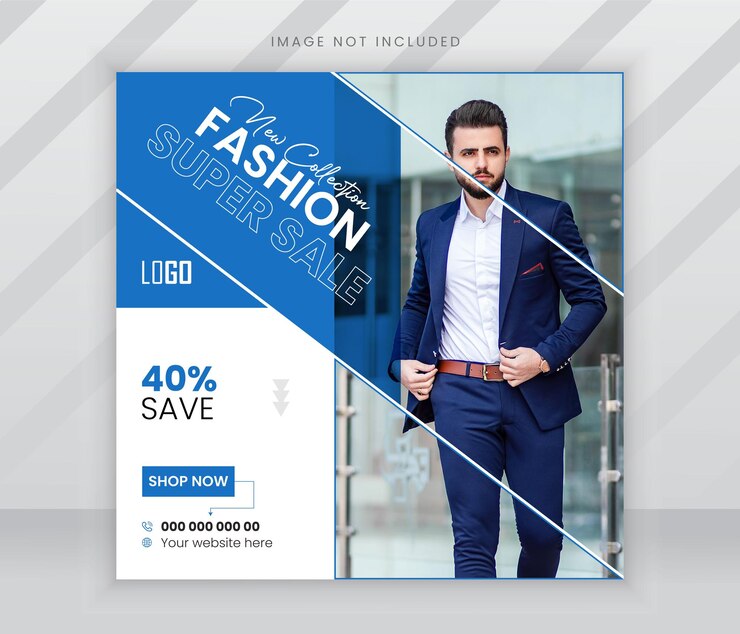 venta de moda con estilo plantilla de publicación de redes sociales