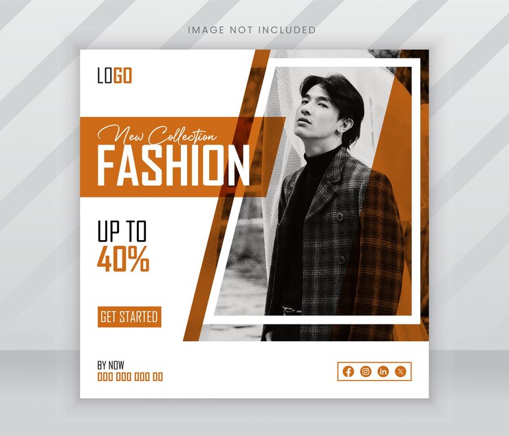 venta de moda con estilo plantilla de publicación de redes sociales