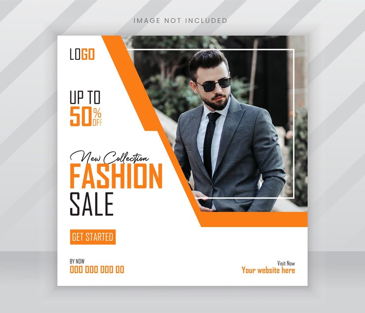 venta de moda con estilo plantilla de publicación de redes sociales