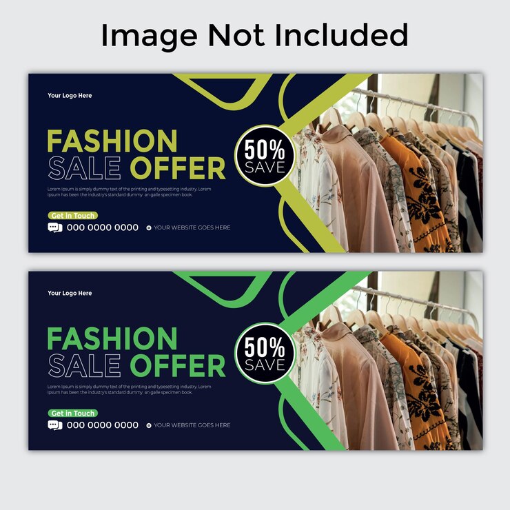 venta de moda moderna banner web y portada de Facebook diseño de plantilla archivo vectorial