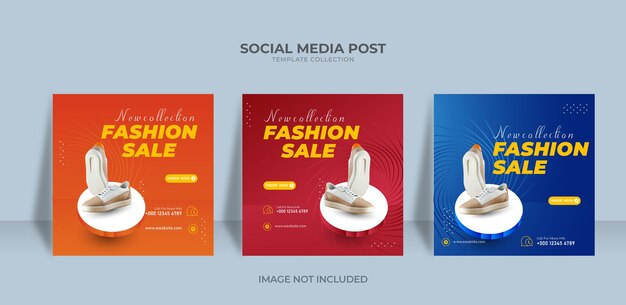 Venta de moda zapatos promoción publicación en redes sociales y diseño de banner.
