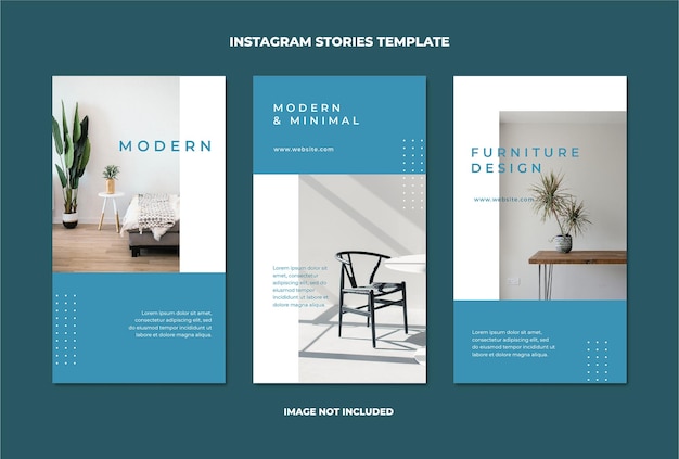 Venta de muebles colección de historias de instagram