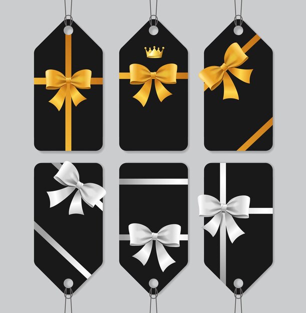 Venta o presente Bow Labels Set Vector