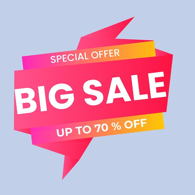 Venta de ofertas especiales y descuento de 50 ofertas Estampa de pegatina de color Diseño vectorial en fondo blanco