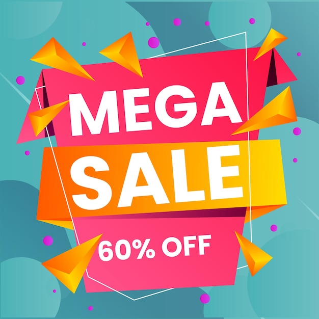 Venta de ofertas especiales y descuento de 50 ofertas Estampa de pegatina de color Diseño vectorial en fondo blanco