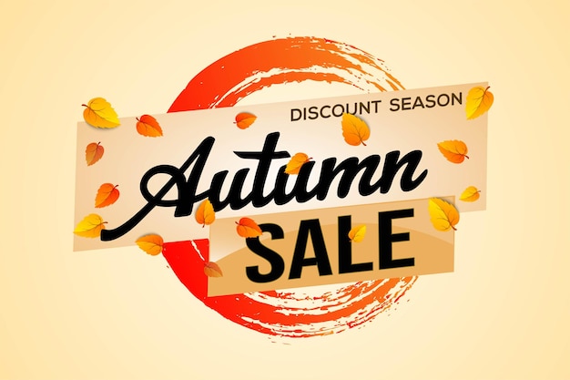 venta de otoño palabra concepto de texto icono logotipo signo símbolo vector nota mega estilo de compras para el uso aterrizaje