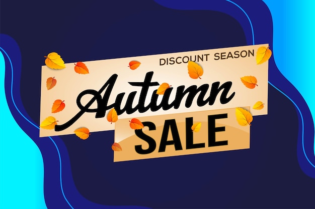 venta de otoño palabra concepto de texto icono logotipo signo símbolo vector nota mega estilo de compras para el uso aterrizaje