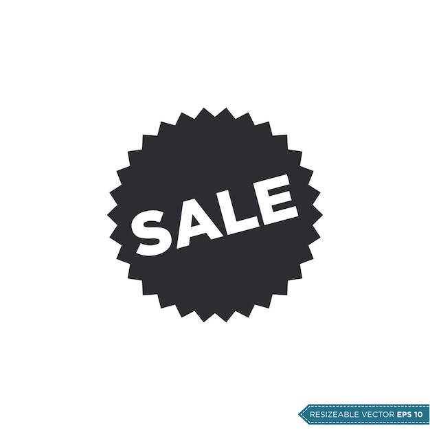 Venta signo icono Vector diseño plano