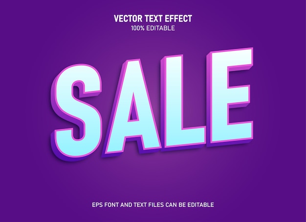 Venta de texto editable Efecto