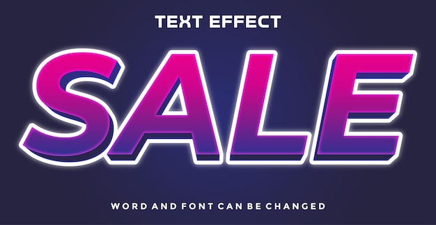Venta de texto editable Efecto
