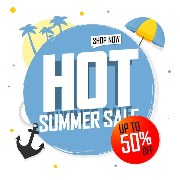 Venta de verano caliente 50 de descuento en la temporada de diseños de carteles