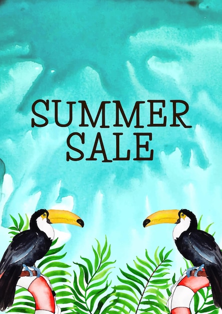 Venta de verano Fondo verde azul Banner profesional Diseño multipropósito Vector libre