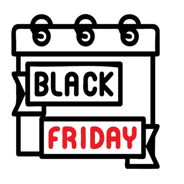 Venta de viernes negro 50 de descuento diseño de plantilla de banner con fondo blanco y formas negras y rojas audaces
