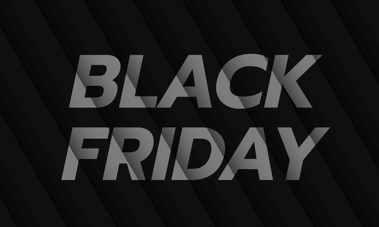 Vector venta de viernes negro diagonal en blanco y negro afiche o pancarta de venta de viernes negro