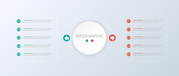 Ventajas y desventajas Infográfico