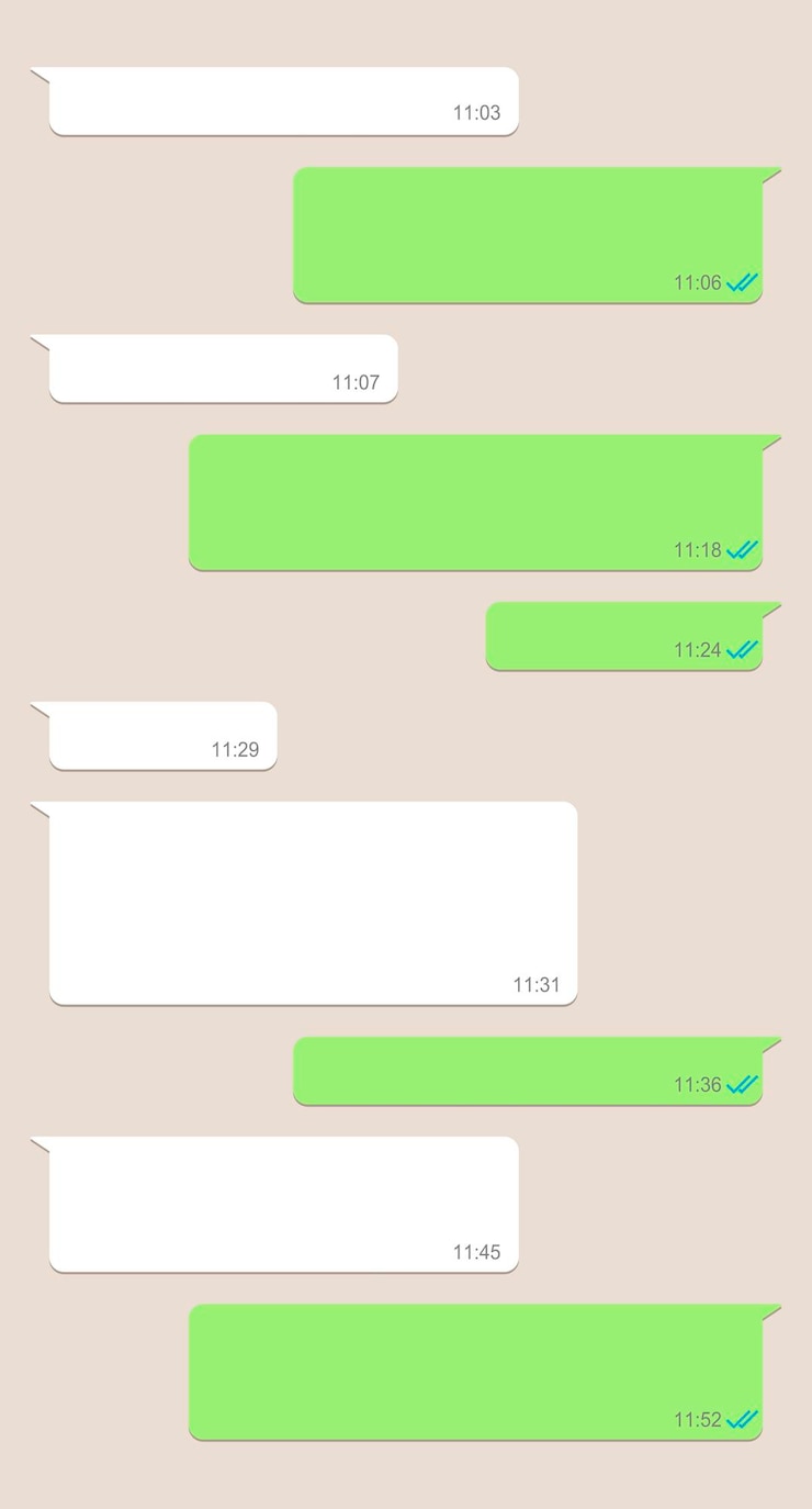 Vector ventana de chat de la red social plantilla de burbujas de mensajes de chat pantalla de messenger con caja de conversación