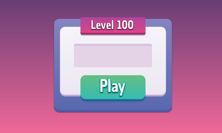 Vector ventana emergente de interfaz de usuario del juego