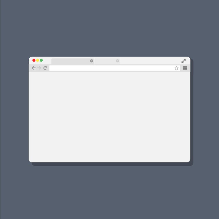Vector ventana del navegador web