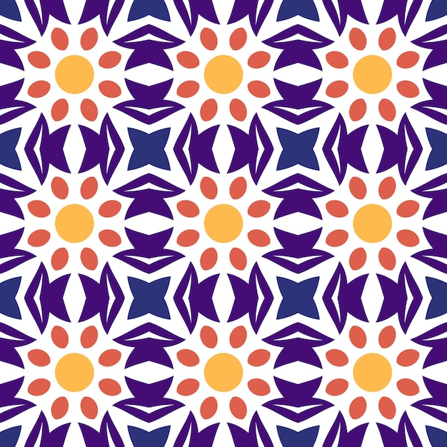 Ventana de vidrio pintado patrón sin costura Fondo mandala de vidrio pintado patrón de medallón de mosaico ilustración de stock vectorial