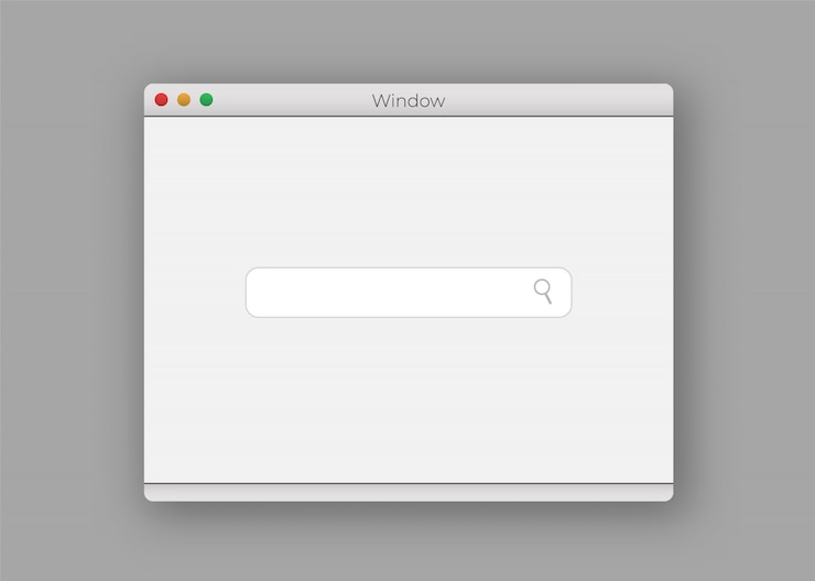 Vector ventana web del navegador