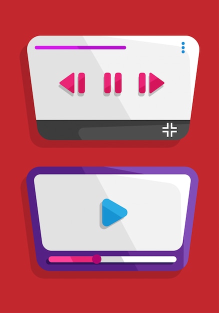 Vector ventana de youtube