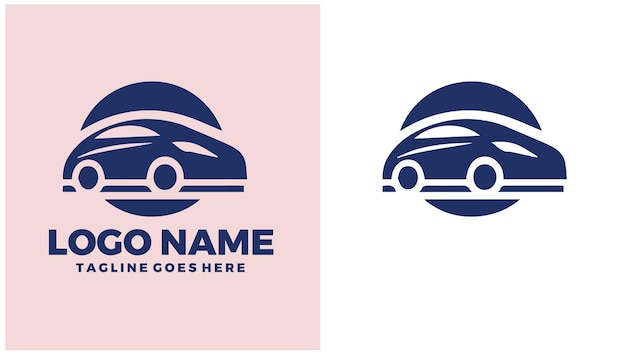 Ventas de automóviles Ventas de vehículos Venta minorista de automóviles Ilustración de diseño de logotipo único