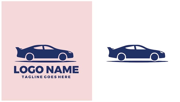 Ventas de automóviles Ventas de vehículos Venta minorista de automóviles Ilustración de diseño de logotipo único