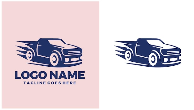 Ventas de automóviles Ventas de vehículos Venta minorista de automóviles Ilustración de diseño de logotipo único