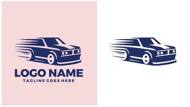 Ventas de automóviles Ventas de vehículos Venta minorista de automóviles Ilustración de diseño de logotipo único