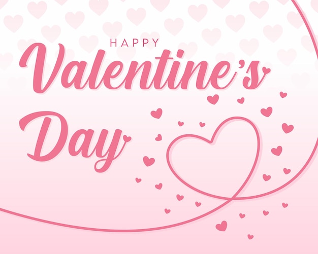 Ventas del día de San Valentín con corazones