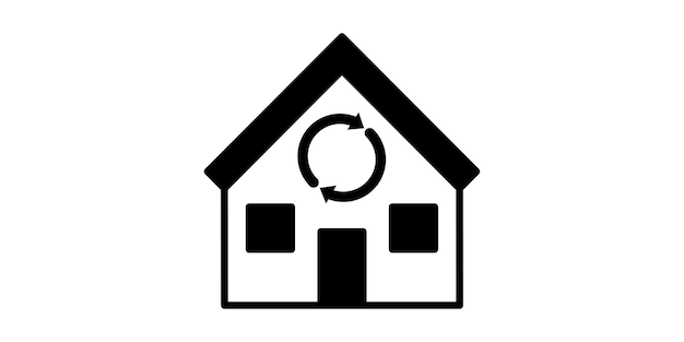 Ventilación moderna del hogar, gran diseño para cualquier propósito. Aire de circulación del icono de vector de inicio.