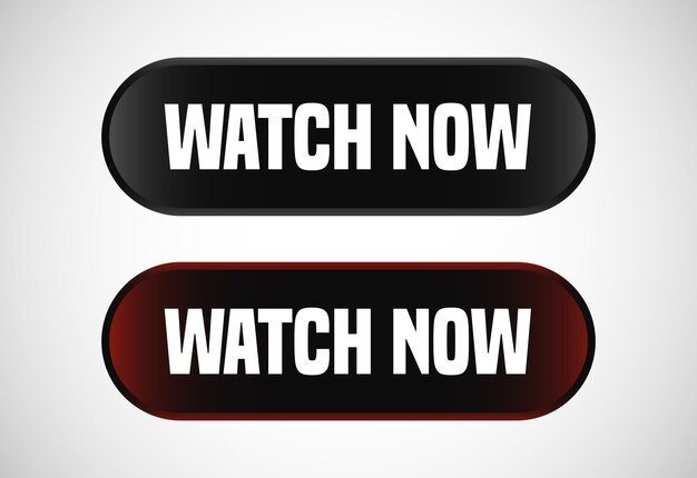 Ver ahora botón Ver ahora banner signo Reproducir video icono vector ilustración