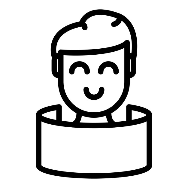 Ver icono de realidad virtual Esquema Ver icono de vector de realidad virtual para diseño web aislado sobre fondo blanco