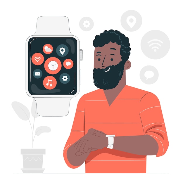Ver ilustración del concepto de aplicación