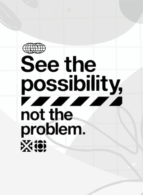 Ver la posibilidad no el problema Steetwear diseño de camiseta