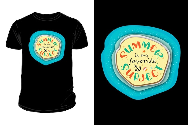 el verano es mi camiseta de tema favorita para el feliz último día de clases camiseta para maestros y estudiantes