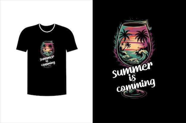 El verano está llegando es camiseta
